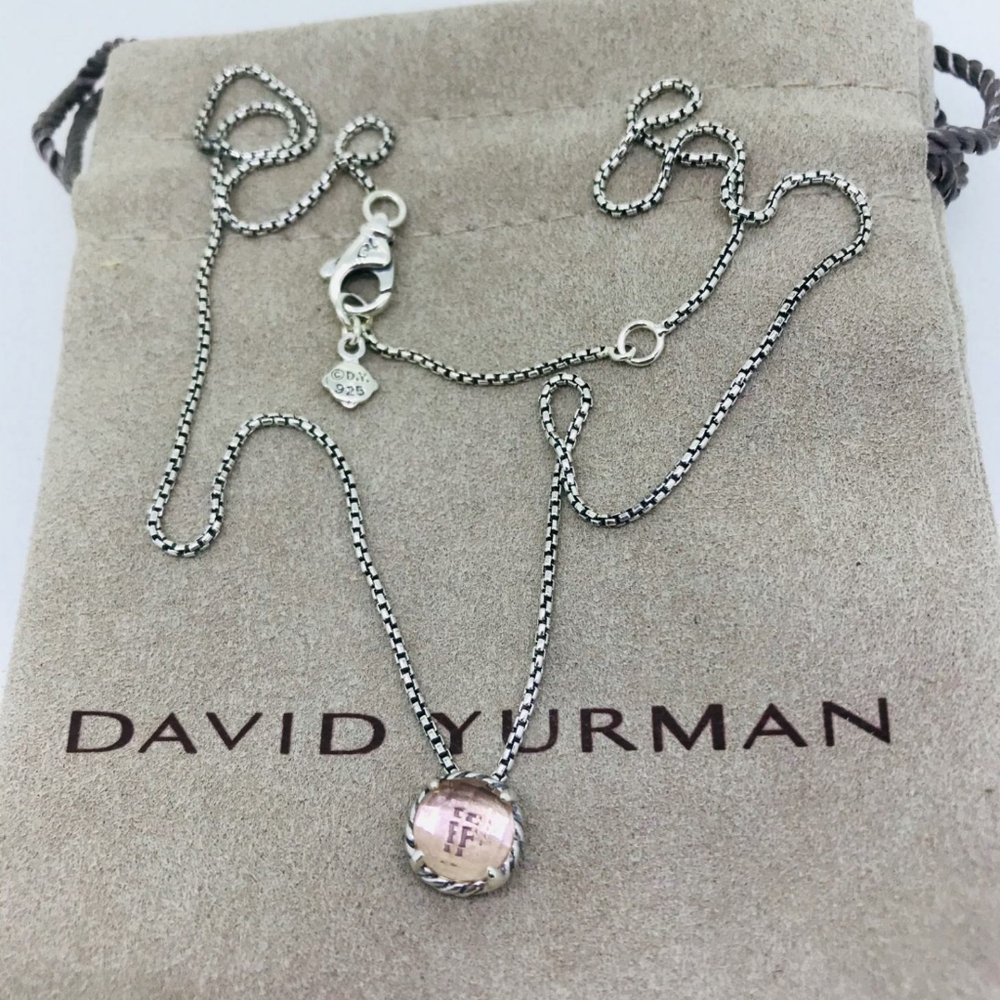 David Yurman Chatelaine Necklace with Morganite…